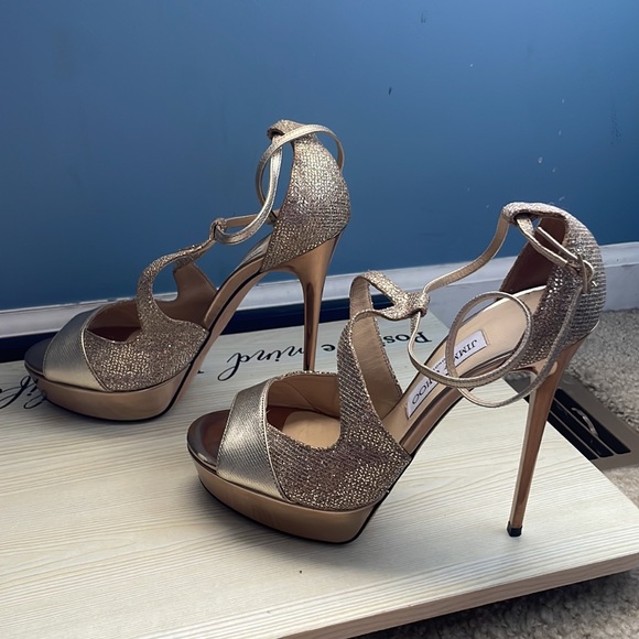 Authentic Jimmy Choi Peep Toe Heels - Picture 3 of 4